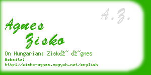 agnes zisko business card
